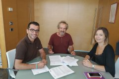 Signatura del conveni entre el Consell Insular i l’Associació de Productors d’Agricultura Ecològica