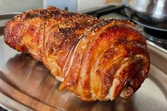 La “porchetta” de la carnisseria de Nou Mercat