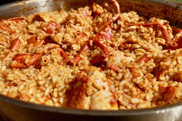 El arroz con bogavante del Rias Baixas, en Ferreries