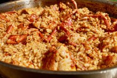 Rice with lobster from Rias Baixas, in Ferreries