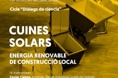 La construcció de cuines solars a Menorca, tema de la tercera sessió de "Diàlegs de ciència" a l'IME 