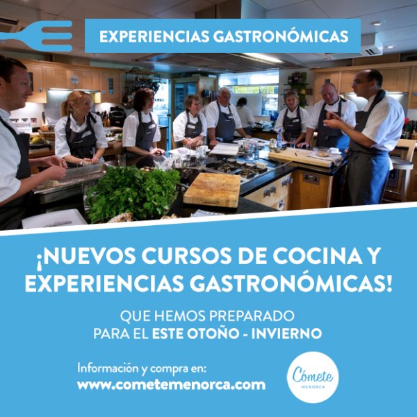 Cursos de cuina tardor - hivern de Cómete Menorca