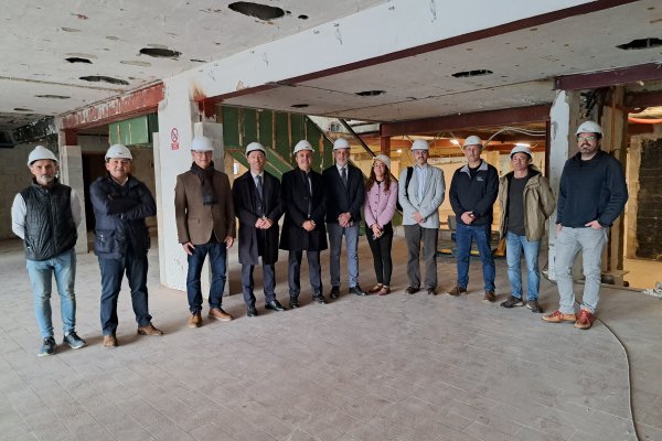 Balearic Minister Vera visits the works of the Integrated Vocational Training Centre in Ciutadella