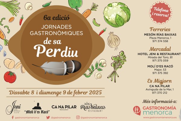 Menorca acoge la 6ª edición de las Jornades Gastronòmiques de Sa Perdiu