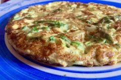 Potato and Wild Asparagus Omelette